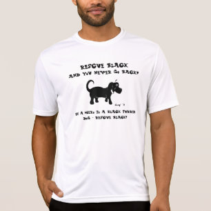 T-shirt Secourir Chemises Chiens Noirs