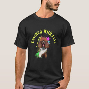 T-shirt Secourir Chien Secouru Avec Amour Cute Adopté Pood
