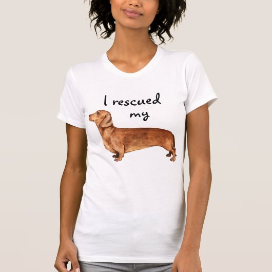 T-shirt Secourir Dachshund (Devant)