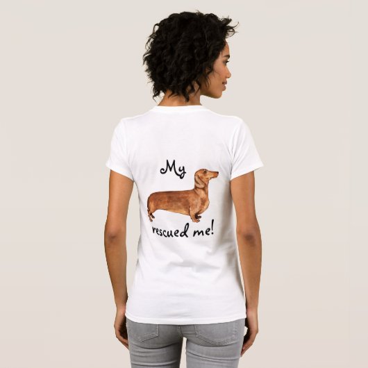 T-shirt Secourir Dachshund (Dos entier)