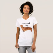 T-shirt Secourir Dachshund (Devant entier)