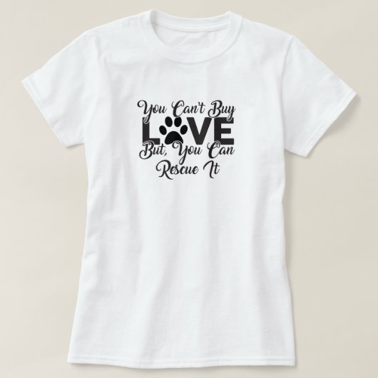 T-shirt secourir Dog Love (Design devant)