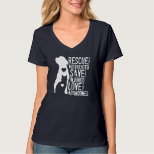 T-shirt Secourir, Économiser, Aimer Animal Rescue, Amoureu
