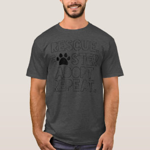 T-shirt Secourir Foster Chien Maman Adopter Ne Shop Répéte