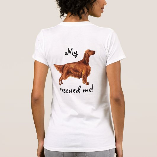 T-shirt Secourir Irish Setter (Dos)