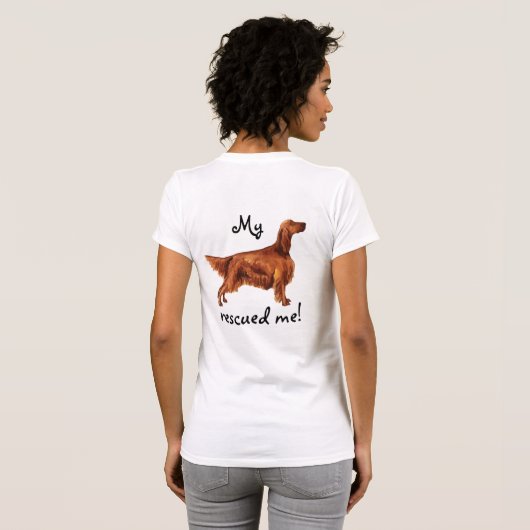 T-shirt Secourir Irish Setter (Dos entier)