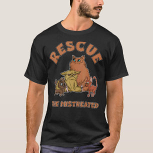 T-shirt Secourir L'Abri Animal Chats Mistreated