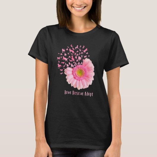 T-shirt Secourir l'amour Adopter (Devant)