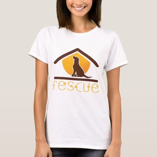 T-shirt Secourir le chien (Devant)