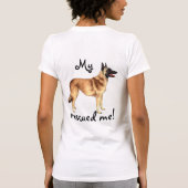 T-shirt Secourir le Malinois belge (Dos)