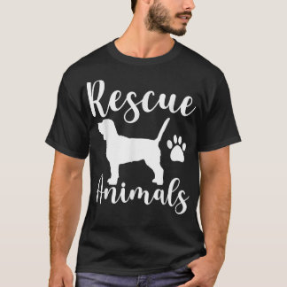 T-shirt Secourir les animaux, Secourt de chien, adoption d