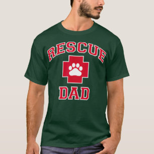 T-shirt Secourir papa - Secourir chien ou Amoureux des cha
