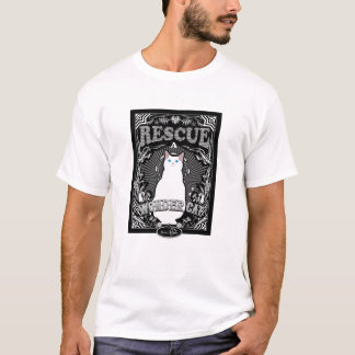 T-shirt Secourir un chat émerveillé