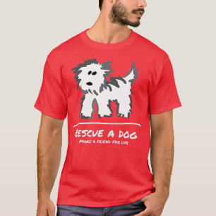T-shirt Secourir un Dog Dont Shop Adopter un Amoureux des