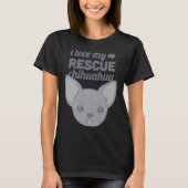 T-shirt Secourt animal Chihuahua Shelter Chien Aimer (Devant)