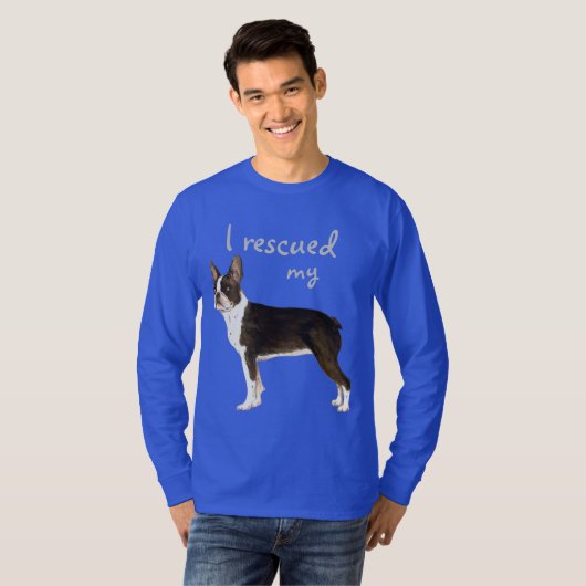 T-shirt Secourt Boston Terrier (Devant entier)