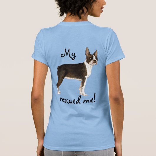 T-shirt Secourt Boston Terrier (Dos)