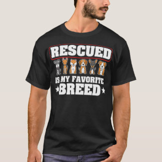 T-shirt Secourt Chien Chemise Secourue Est Ma race préféré