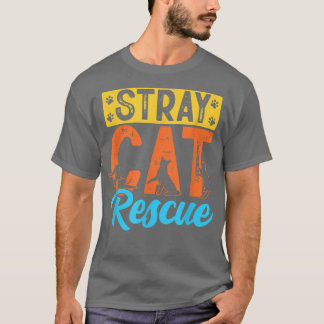 T-shirt Secourt de chat errant Refuge Animal Foster Adopti