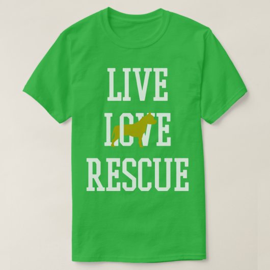 T-shirt Secourt de chien Adoption de chien (Design devant)