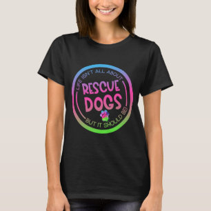 T-shirt Secouru Chien Paw Animal Shelter Travailleur Secou