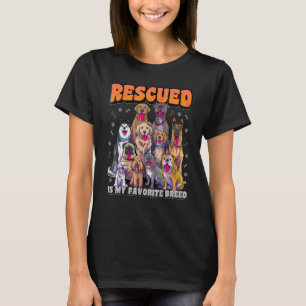 T-shirt Secouru Est Ma race préférée Animal Rescue Dog Res