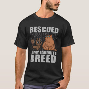T-shirt Secouru Est Mon Favorite Chats de race Animal Shel