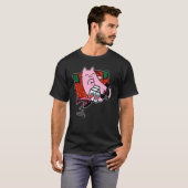 T-shirt Secousse de fraise Lait de fraise Chat rose (Devant entier)