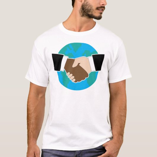 T-shirt Secousse de main du monde (Devant)