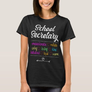 T-shirt Secrétaire de l'école Bureau de l'équipe de l'écol