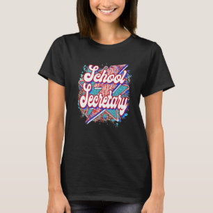 T-shirt Secrétaire De L'École De L'Enseignant Boulon De Fo