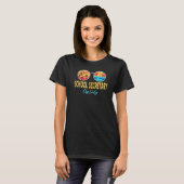 T-shirt Secrétaire De L'École Lunettes De Soleil De Servic (Devant entier)