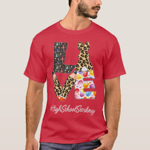 T-shirt Secrétaire de l'école secondaire Aimer Pâques Jour