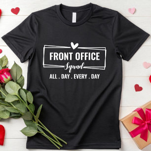 T-shirt Secrétaire de l'équipe du bureau avant personnalis