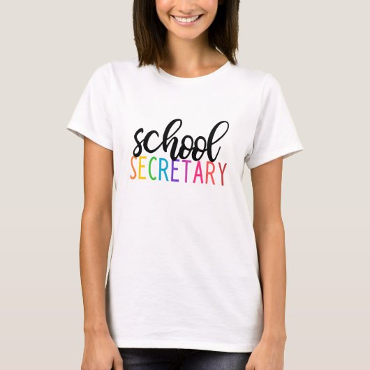T-shirt secrétaire scolaire (Devant)
