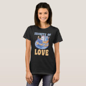 T-shirt Secrets de chat Love Meow Jeux vidéo Jeu Chat (Devant entier)