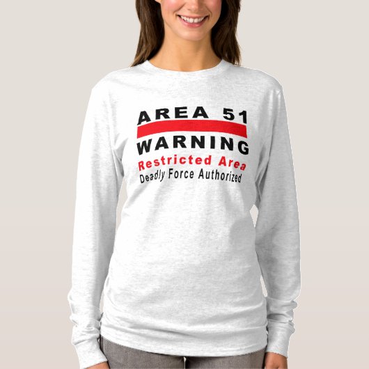 T-shirt Secteur 51 avertissant (Devant)