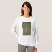 T-shirt Section de vert et de damassé d'or (Devant entier)