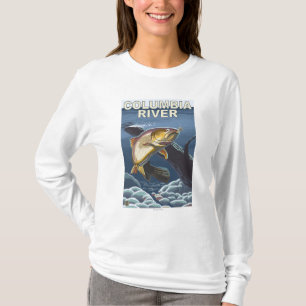 T-shirt Section transversale de truite impitoyable