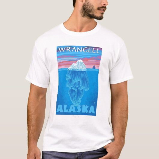 T-shirt Section transversale d'iceberg - Wrangell, Alaska (Devant)