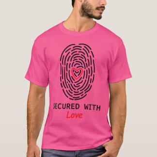 T-shirt SÉCURISÉ AVEC Amour Cadeau charmant rétro
