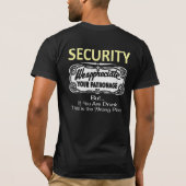 T-shirt Sécurité de barre (Dos)