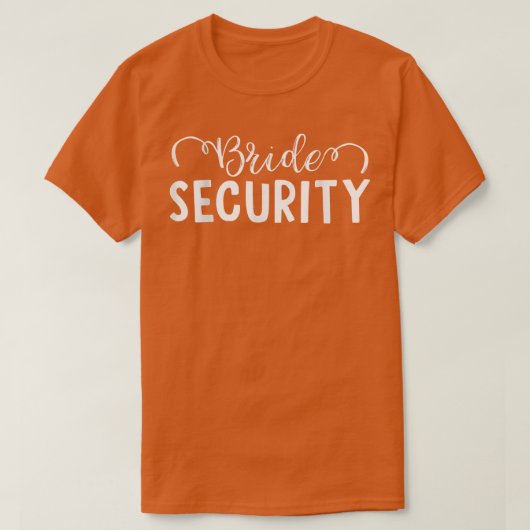 T-shirt Sécurité de la mariée (Design devant)