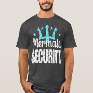 T-shirt Sécurité de la sirène Merdad Mermen Mermaid Papa B