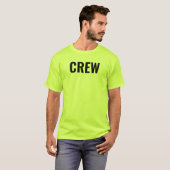 T-shirt Sécurité de l'équipage Vert double face Imprimé pe (Devant entier)