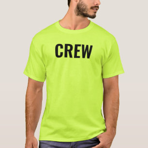 T-shirt Sécurité de l'équipage Vert double face Imprimé pe