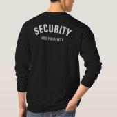 T-shirt Sécurité de l'impression double face pour hommes l (Dos)