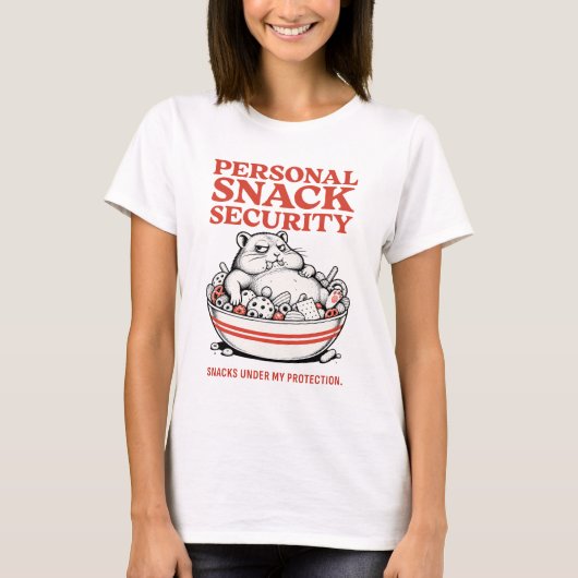 T-shirt Sécurité des collations personnelles – Drôle (Devant)
