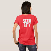 T-shirt Sécurité des femmes Modèles blanches profondes (Dos entier)