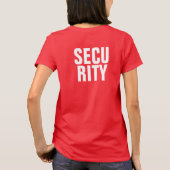 T-shirt Sécurité des femmes Modèles blanches profondes (Dos)